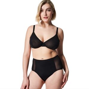 Spanx SheerFlex Fit-to-You Bra Adjustable Very Black Medium D/DDD NWT